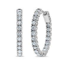 Load image into Gallery viewer, Diamond Hoop Earrings
