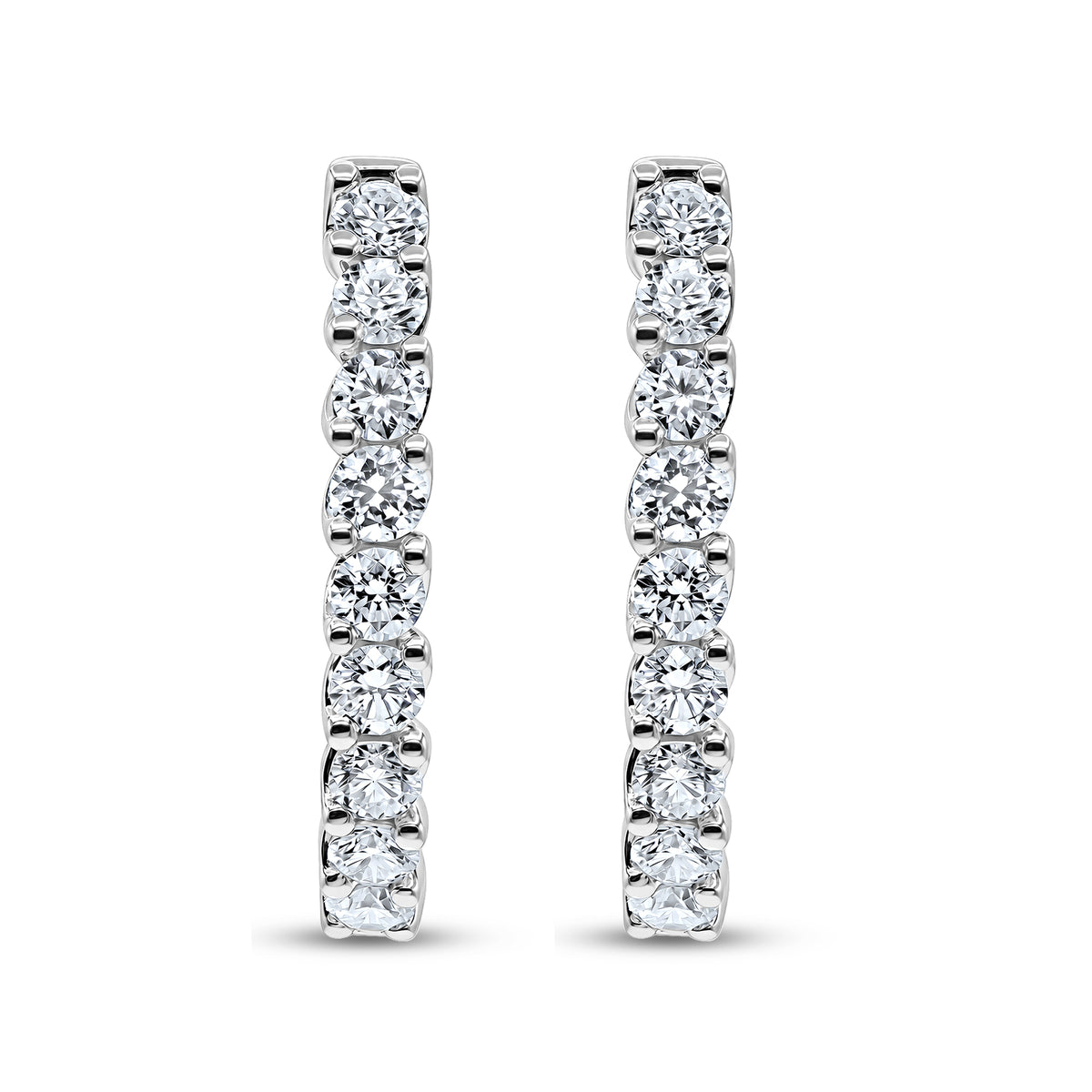 Diamond Hoop Earrings