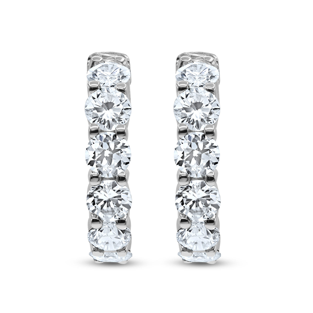 Diamond Hoop Earrings