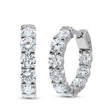 Load image into Gallery viewer, Diamond Hoop Earrings
