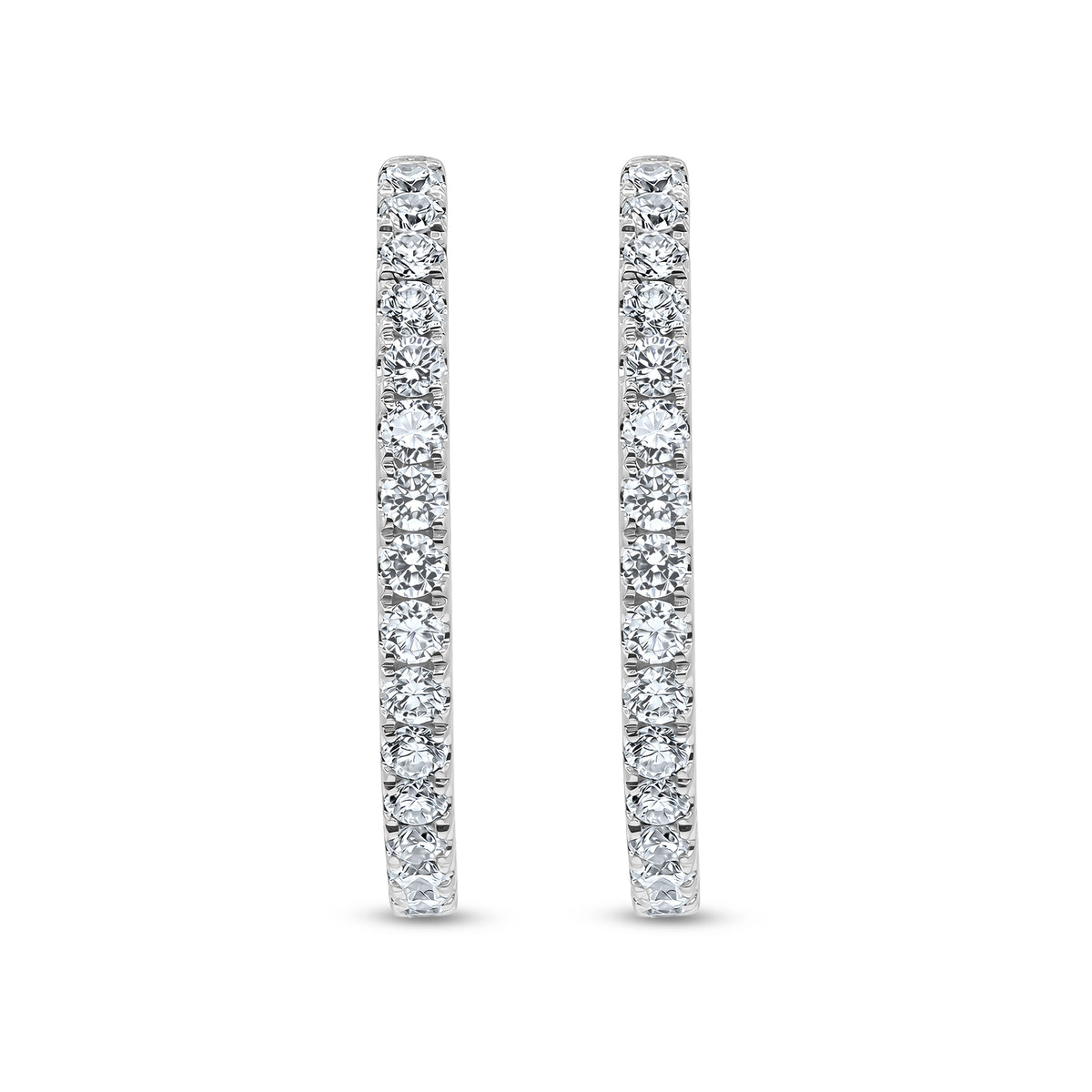 Diamond Hoop Earrings