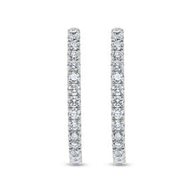 Load image into Gallery viewer, Diamond Hoop Earrings
