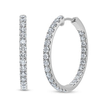 Load image into Gallery viewer, Diamond Hoop Earrings

