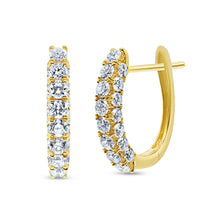 Load image into Gallery viewer, Diamond Earrings Hoop
