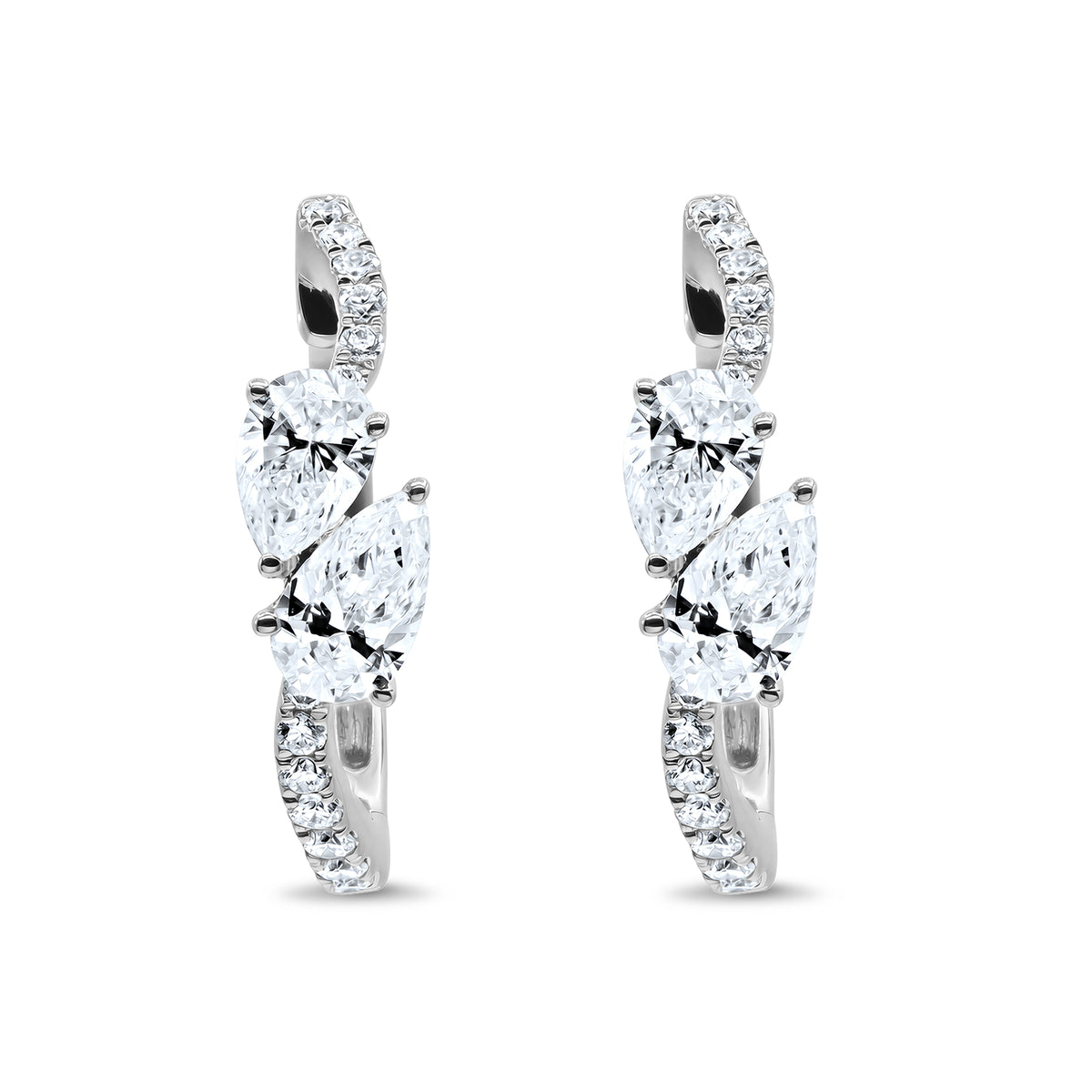 Diamond Earrings Hoop