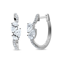 Load image into Gallery viewer, Diamond Earrings Hoop
