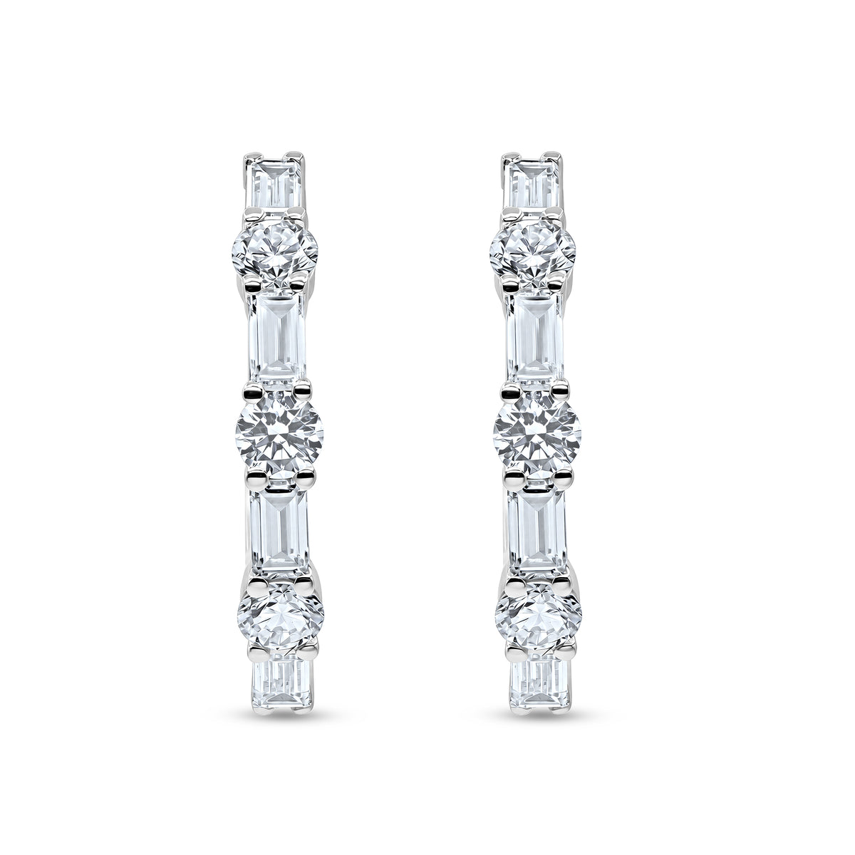 Diamond Earrings Hoop