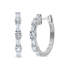 Load image into Gallery viewer, Diamond Earrings Hoop
