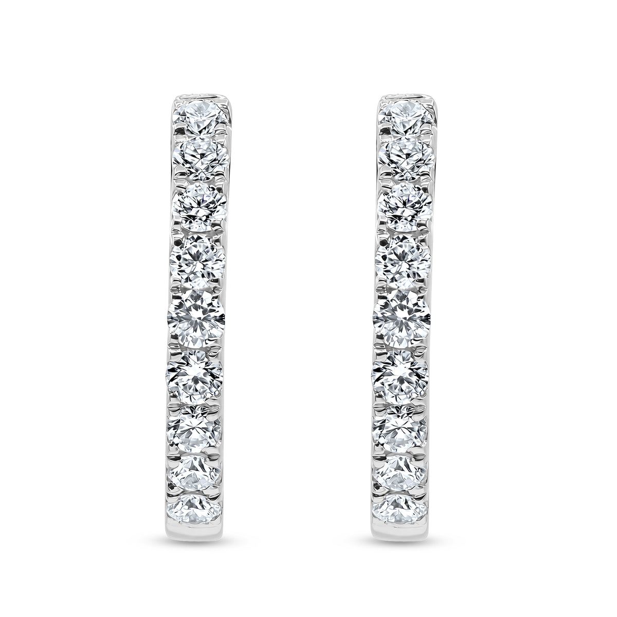 Diamond Hoop Earrings