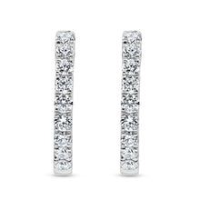 Load image into Gallery viewer, Diamond Hoop Earrings
