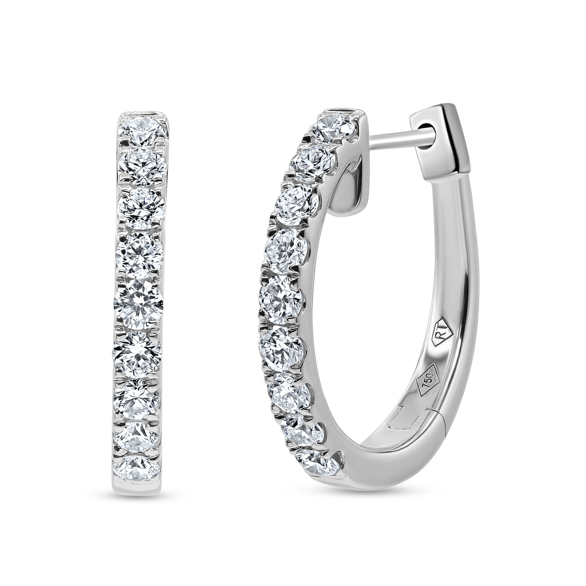 Diamond Hoop Earrings