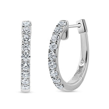 Load image into Gallery viewer, Diamond Hoop Earrings
