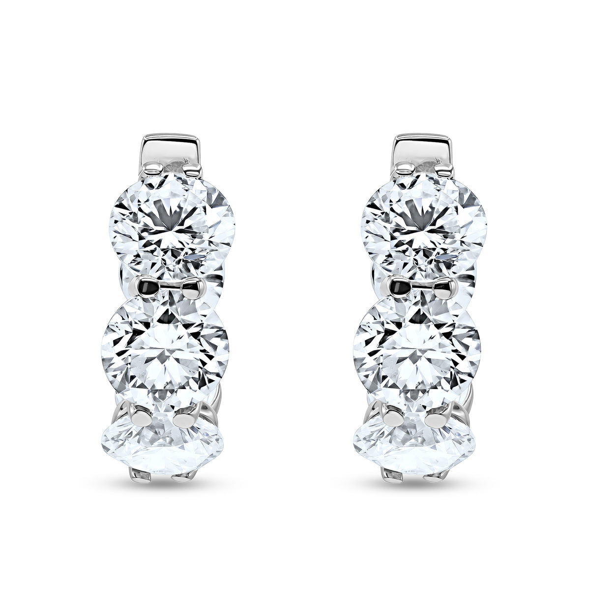 Diamond Hoop Earrings