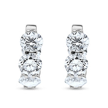 Load image into Gallery viewer, Diamond Hoop Earrings

