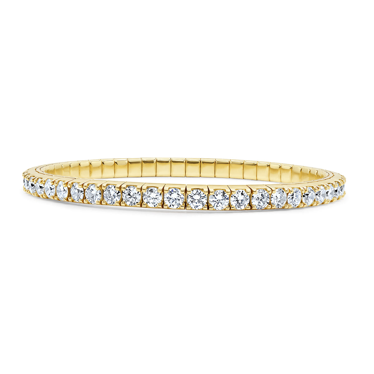 9CT Flexible Diamond Tennis Bracelet