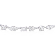 Load image into Gallery viewer, Diamond multi shape flexible bracelet (SKU B072)
