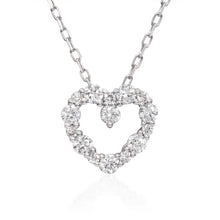 Load image into Gallery viewer, Diamond heart necklace (SKU N084)
