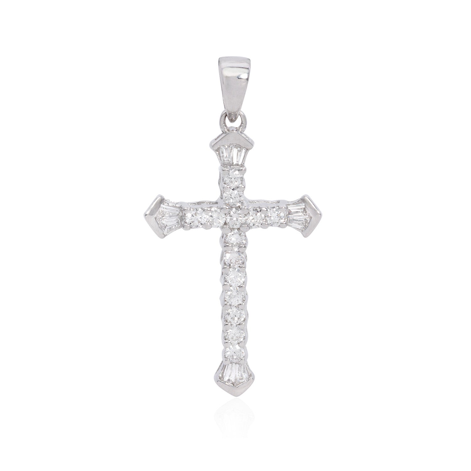 Diamond cross pendant (SKU N089) | Diamanti NYC