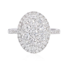 Load image into Gallery viewer, Diamond cluster ring (SKU R084)
