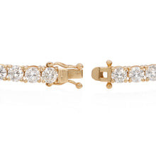 Load image into Gallery viewer, 14k yellow gold diamond tennis bracelet (SKU B077)
