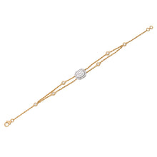 Load image into Gallery viewer, 18k yellow gold diamond bracelet (B067)
