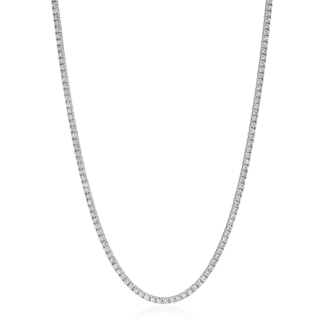 Diamond tennis necklace (SKU N095)