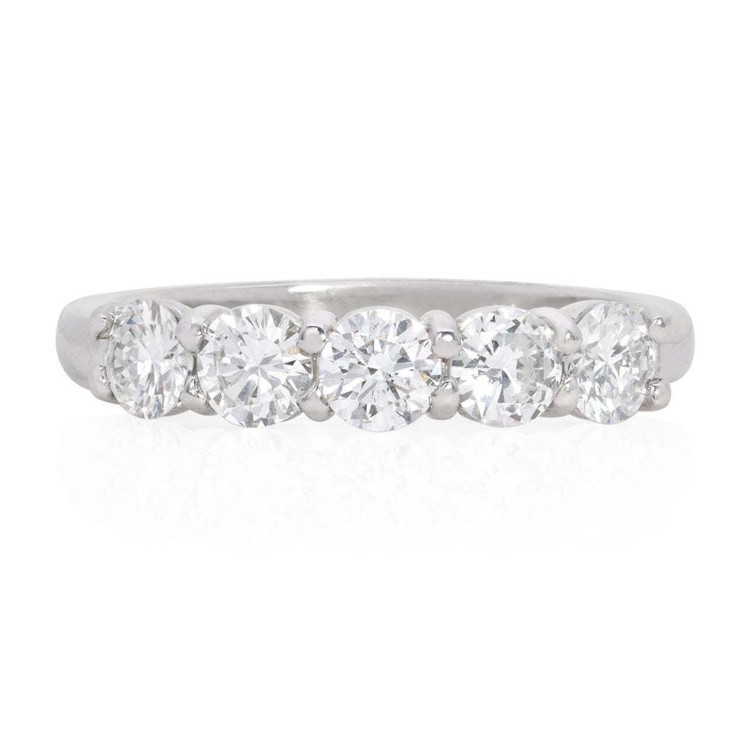 Diamond 5 Stone ring SKU R086)