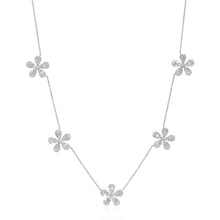Load image into Gallery viewer, Diamond flower necklace (SKU N099)
