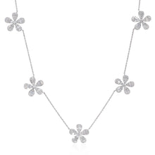 Load image into Gallery viewer, Diamond flower necklace (SKU N099)
