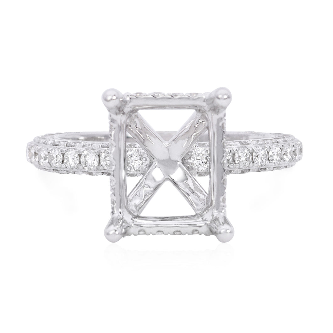 Diamond engagement ring setting (SKU R082)
