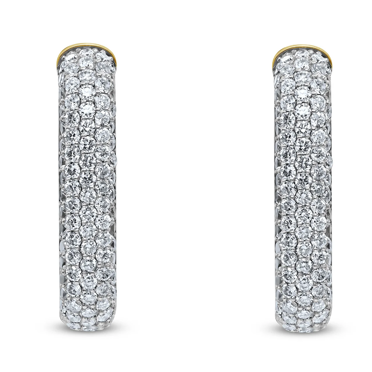 2tone Diamond Earrings
