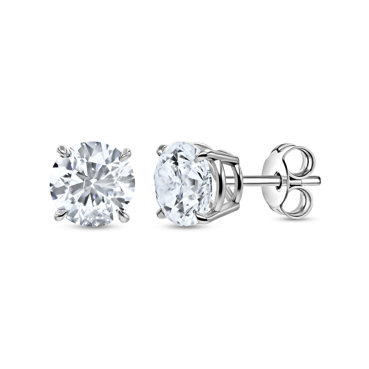 2.02 CTW GIA Diamond Stud Earrings - alternate view