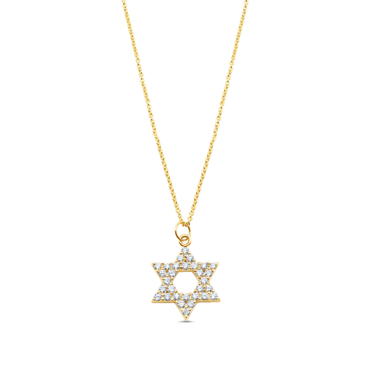 0.83 CTW Diamond Star of David Pendant Necklace - alternate view