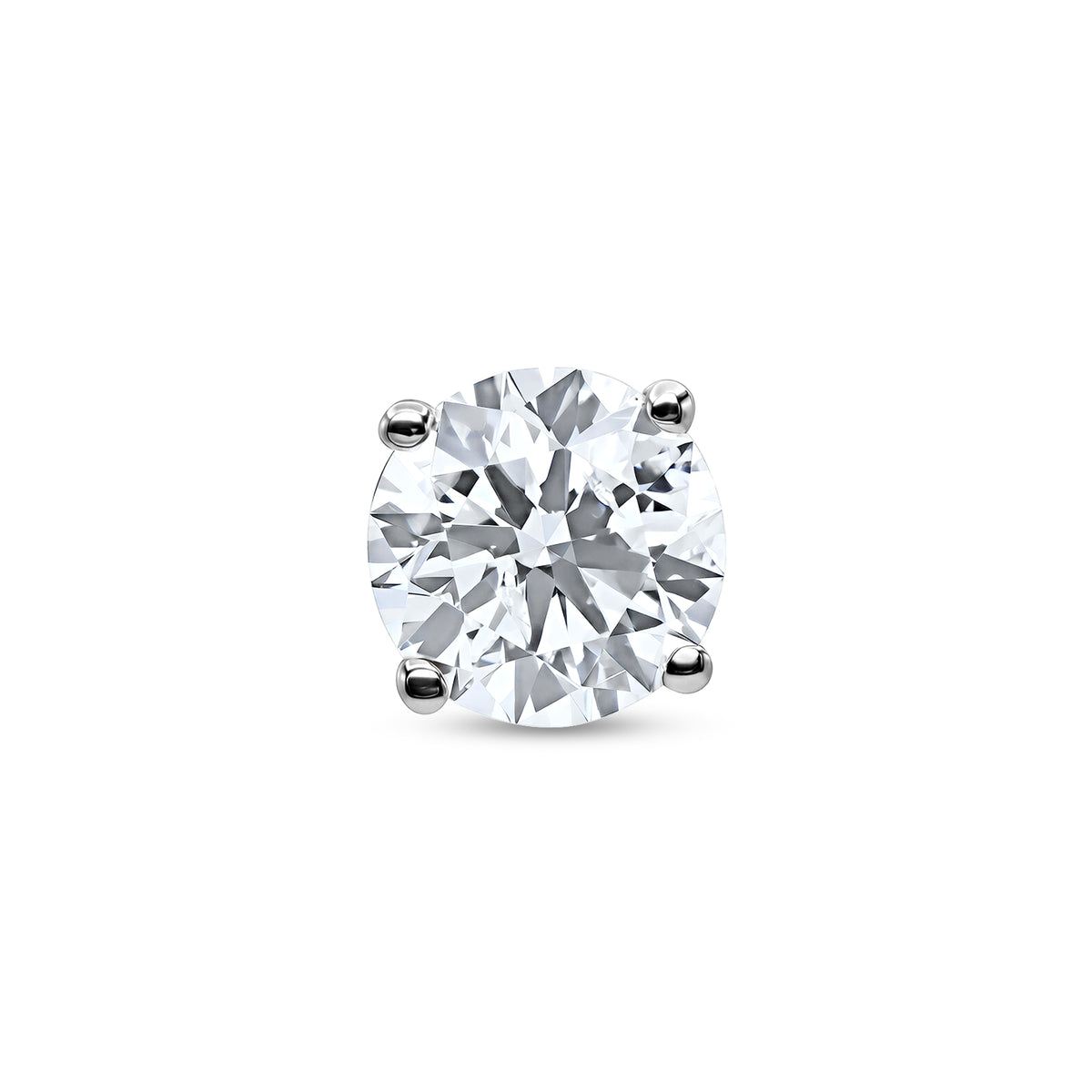 2.00 CTW Round Diamond Stud Earrings