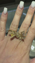 Load and play video in Gallery viewer, 18k yellow butterfly ring (SKU R080)
