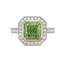Load image into Gallery viewer, Green diamond ring (SKU R038)

