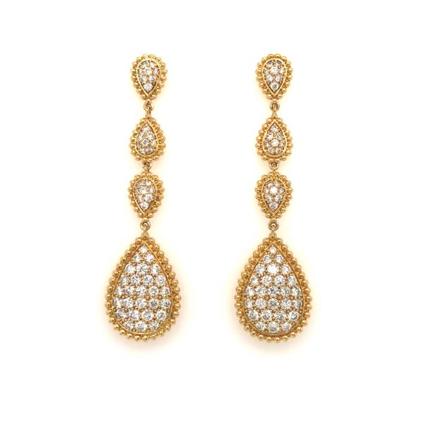 Diamond drop earrings (SKU E033)