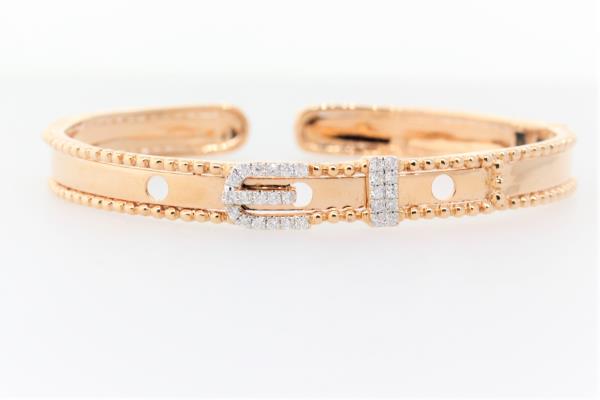 Diamond belt bangle (SKU B035)