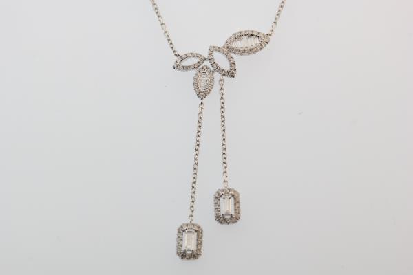 Diamond drop necklace (N031)
