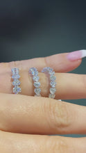 Load and play video in Gallery viewer, Diamond heart shaped eternity band (SKU R027)
