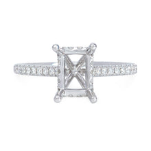 Load image into Gallery viewer, 18k white gold diamond setting (SKU S014)
