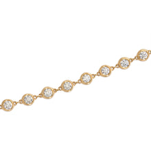 Load image into Gallery viewer, 18k yellow gold diamond chain necklace (SKU N078)
