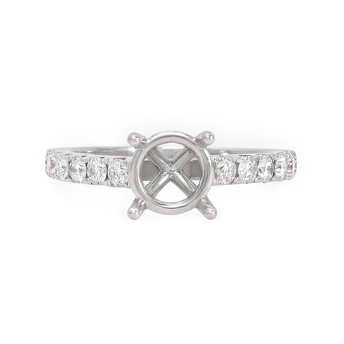 Products 18k white gold diamond setting