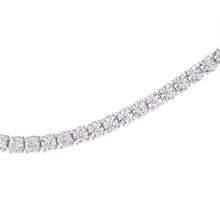 Load image into Gallery viewer, 14k white gold tennis necklace (SKU N077)
