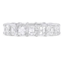 Load image into Gallery viewer, Ascher cut eternity wedding band (SKU R063)
