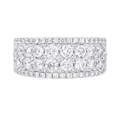 18k white gold diamond ring