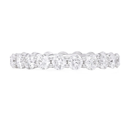 18k white gold eternity band