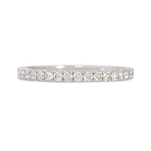 Load image into Gallery viewer, 18k white gold diamond wedding band
