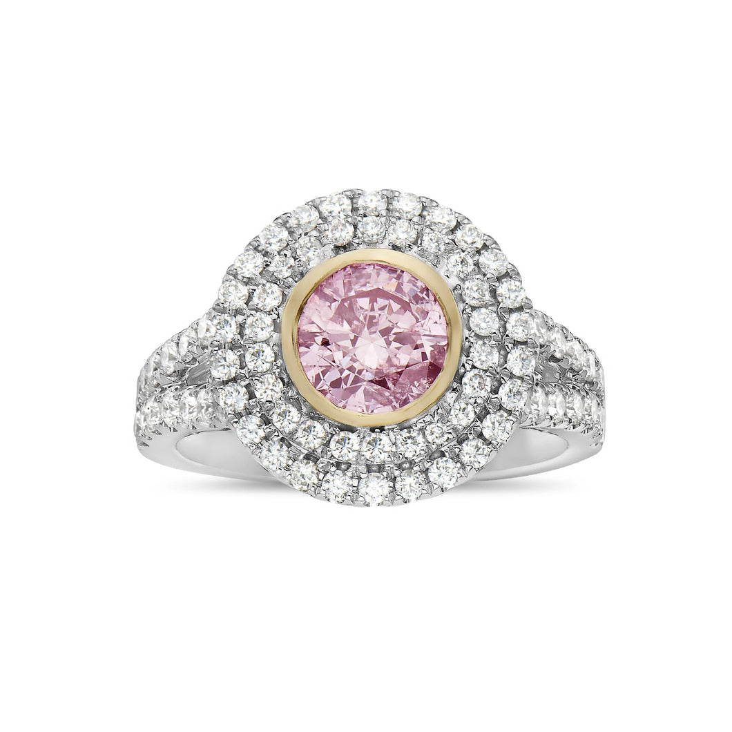 Pink diamond ring (SKU R039)