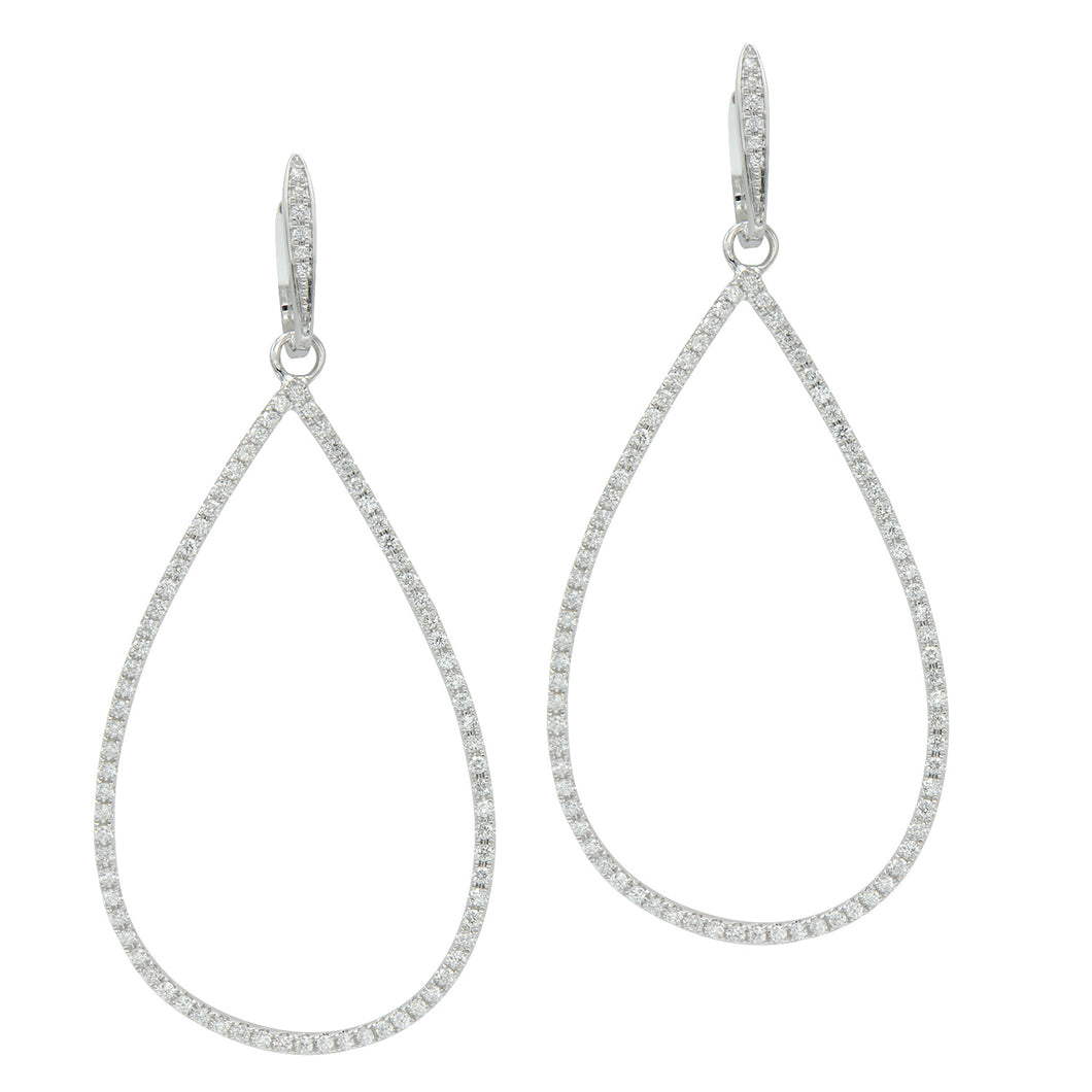 Diamond drop earrings (SKU E067)